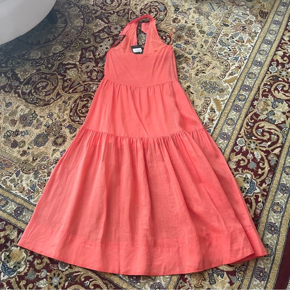 Nicholas Halo Dress Orange - Picture 2 of 8